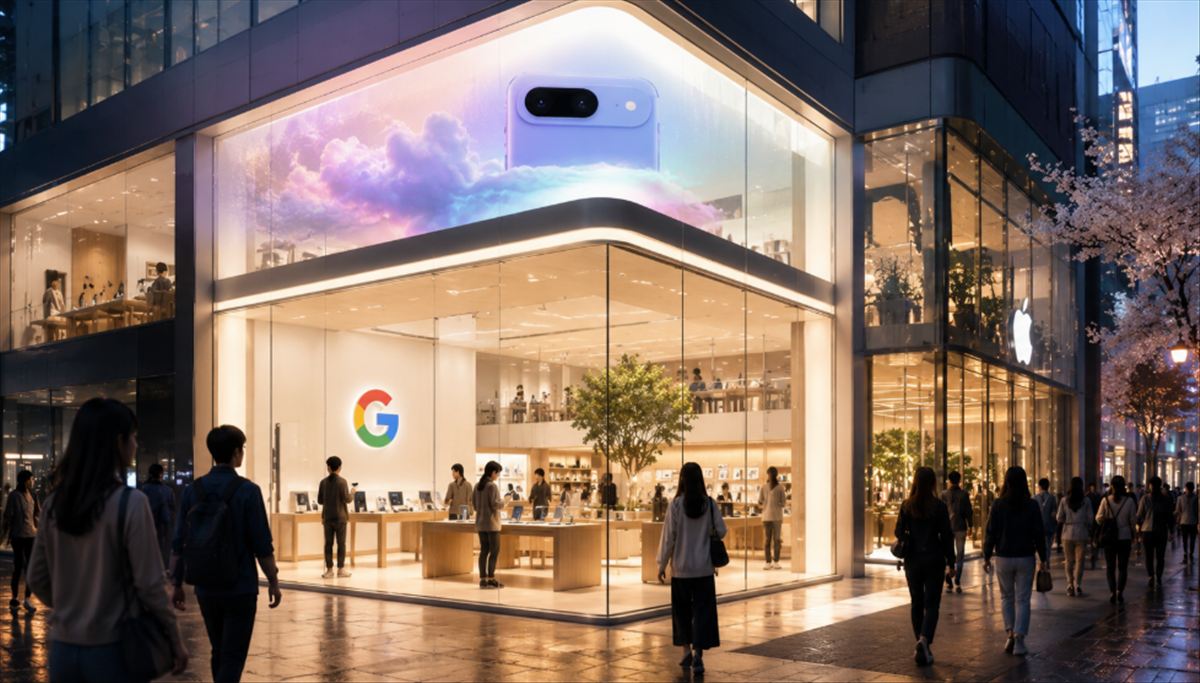 Google abre su primera tienda física fuera de EE.UU.: Tokio, el barrio de las marcas de lujo y el mercado donde supera a Samsung